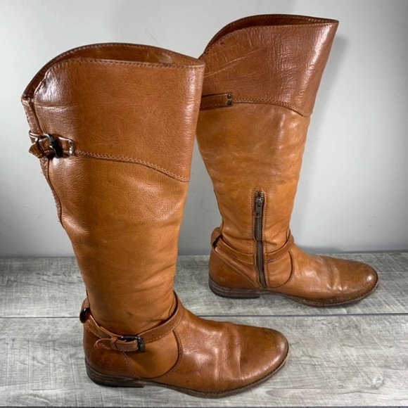 Frye Shoes | Frye Phillip Riding 76847 Womens Brown Leather Tall Zipper Casual Boots 9.5 | Color: Brown | Size: 9.5 | Sjahn0432's Closet